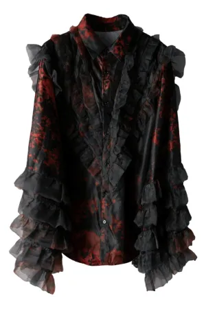 Full Printing Layered Shirt